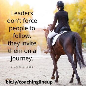 Leaders don't force people to follow, they invite them on a journey, bit.ly/coachinglineup, #coachinglineup